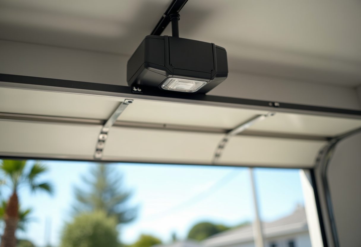 New garage door opener and rail installed — Main Beach